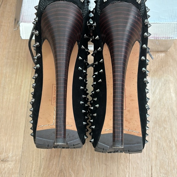 ZIGI girl platform boots with spikes “construction black boots style with heels” - Picture 6 of 6